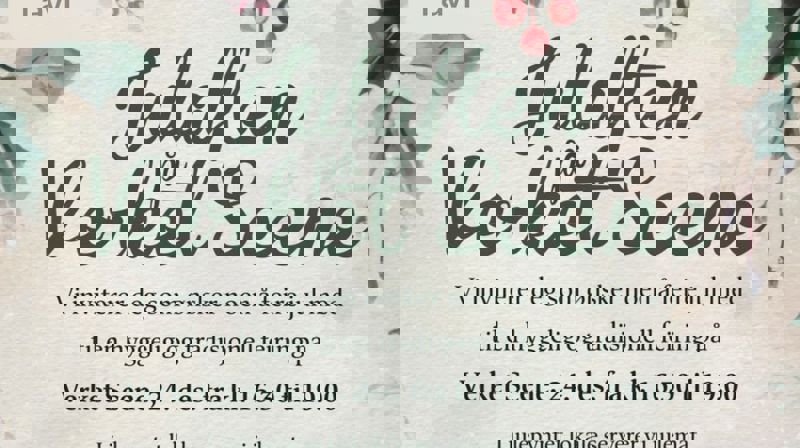 Sponsor til julaften på Verket Scene