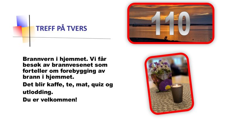 Treff på tvers i Ekholt kirke kl. 12.00 06.03.2025