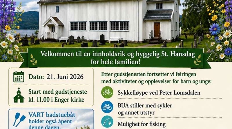 Velkommen til Sankthansfest ved Enger kirke!