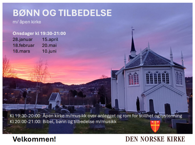 Velkommen til bønn og tilbedelse