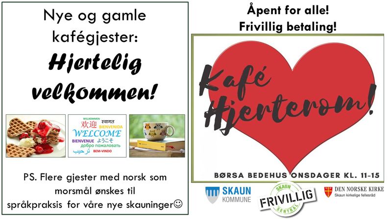 Kafè Hjerterom er i gang igjen!