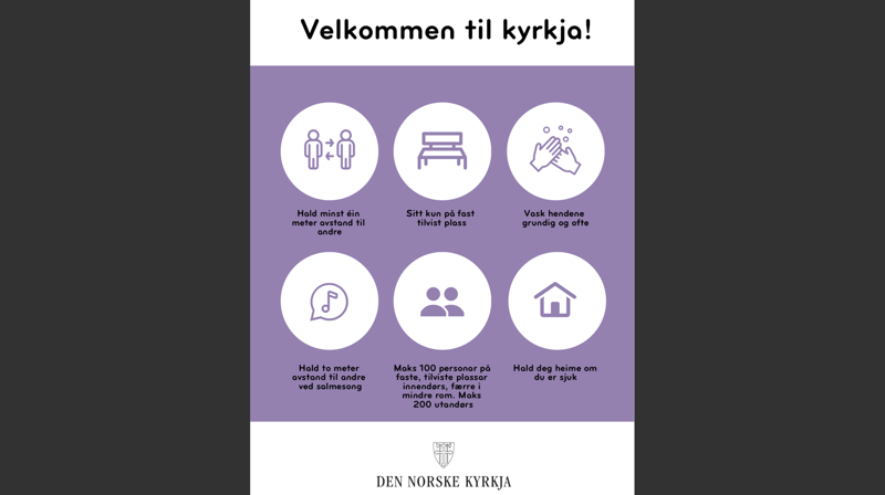 Smittevern i kyrkjene våre