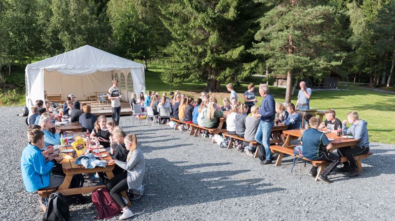 Bilte frå ei konfirmant samling på Langemyra i 2017