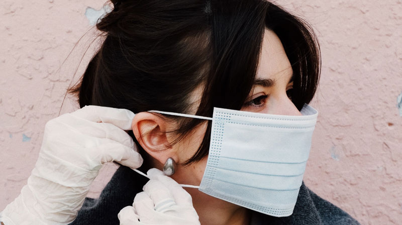 Ei bøn når eg tek på meg munnbind!