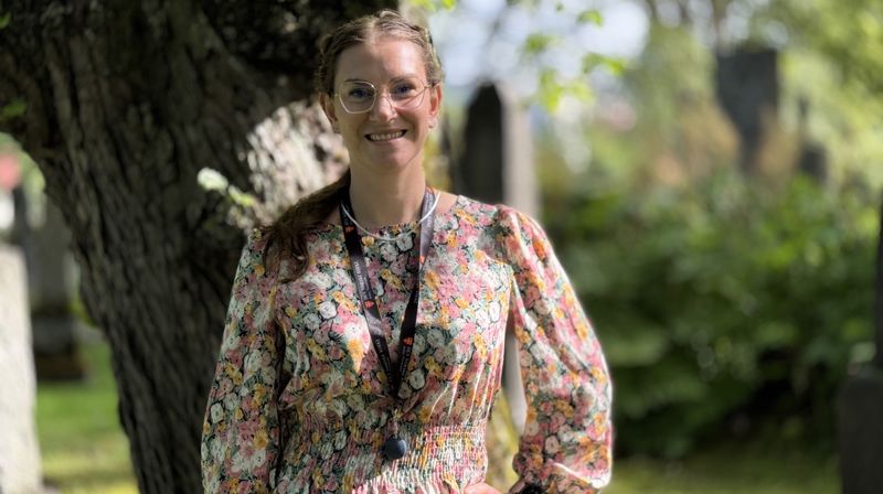 Rita Azar Lossius er ansatt som frivillighetskoordinator. Foto: Kirka i Trondheim/Yngvil Bjellaanes