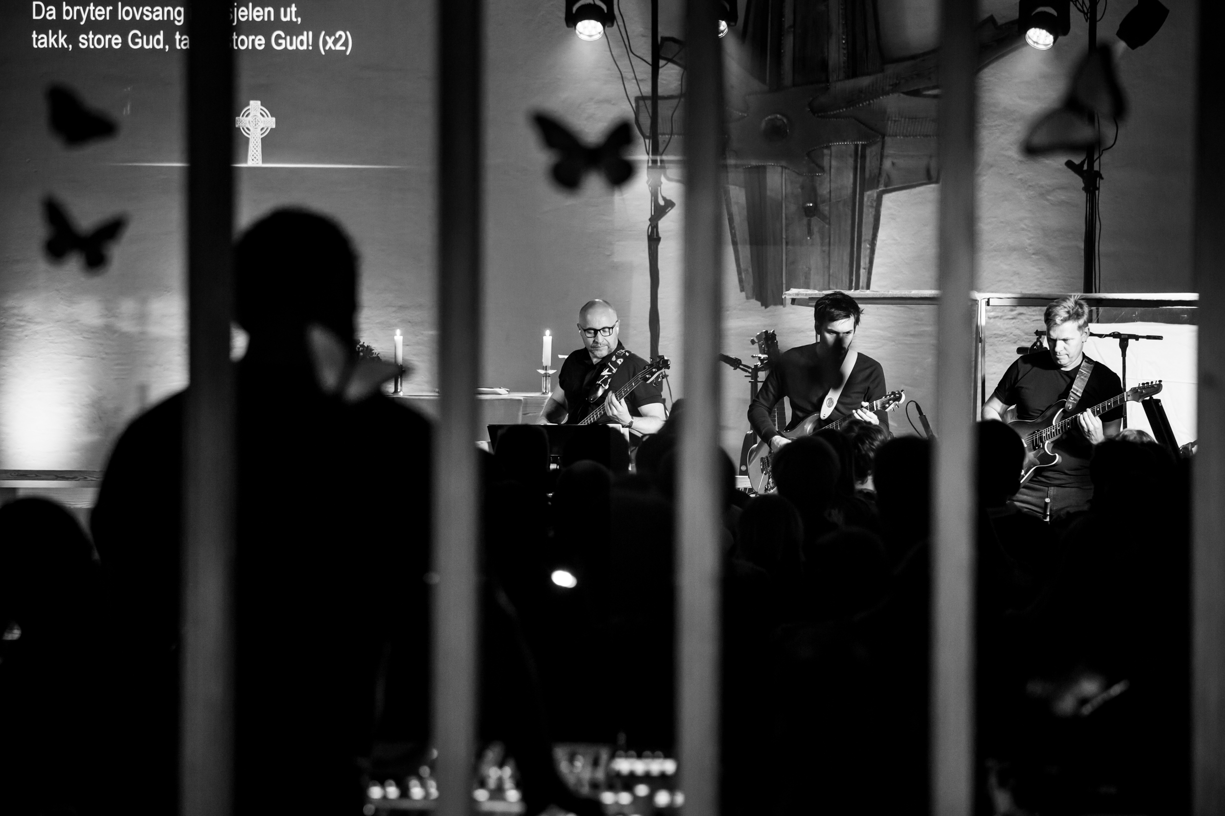 Husbandet leverte under Rockegudstjenesten. Foto: Olav Leistad Hove