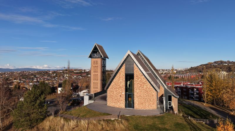 Hoeggen kirke. Foto: Kirka i Trondheim