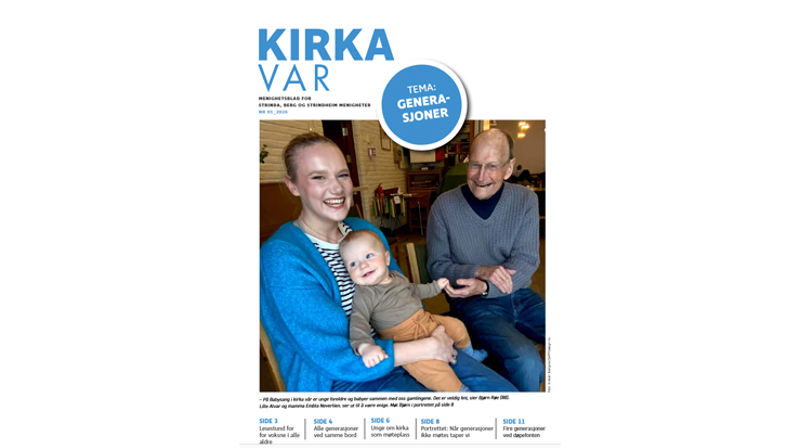 Nå kan menighetsblad nr 1 - 2026 leses digitalt