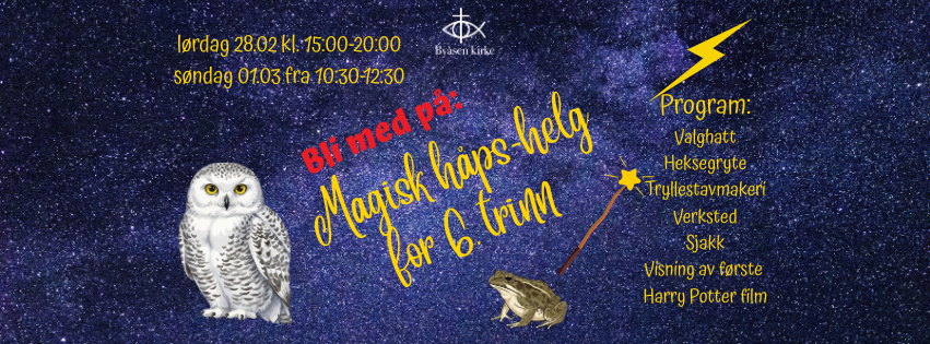 Magisk håps-helg 28.2. og 1.3. i Byåsen kirke