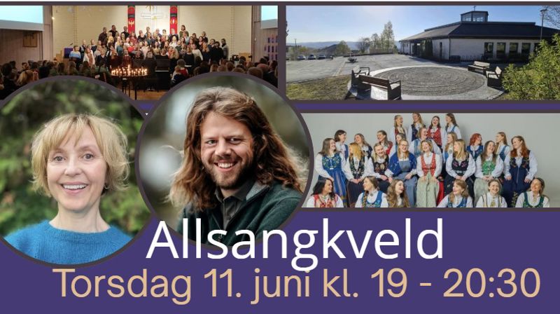 Kom, kom! "Rom for håp" - Allsangkveld med korene Cantus og Gospel Explosion torsdag 11. juni kl. 19.