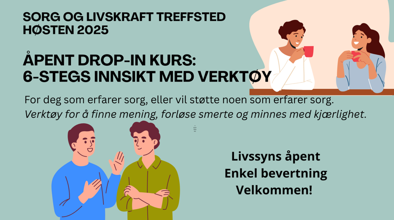3 drop in-kvelder med Sorg og livskraft-treff i Byåsen kirke