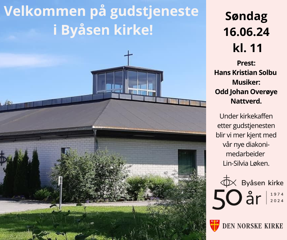 Gudstjeneste i Byåsen kirke 13.6.24