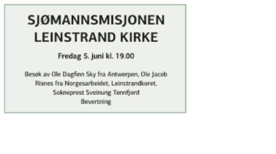 SJØMANNSMISJONEN