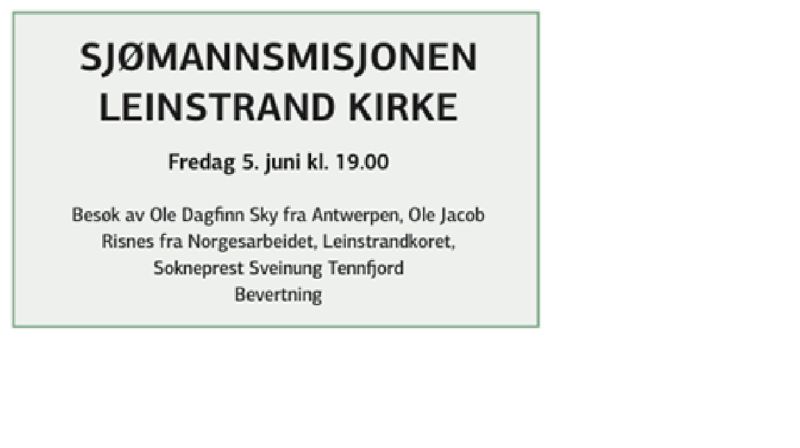 SJØMANNSMISJONEN