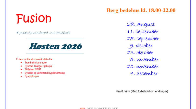 Fusion vinter og vår 2026