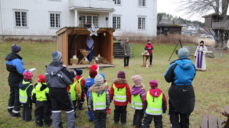Juleevangeliet under åpen himmel