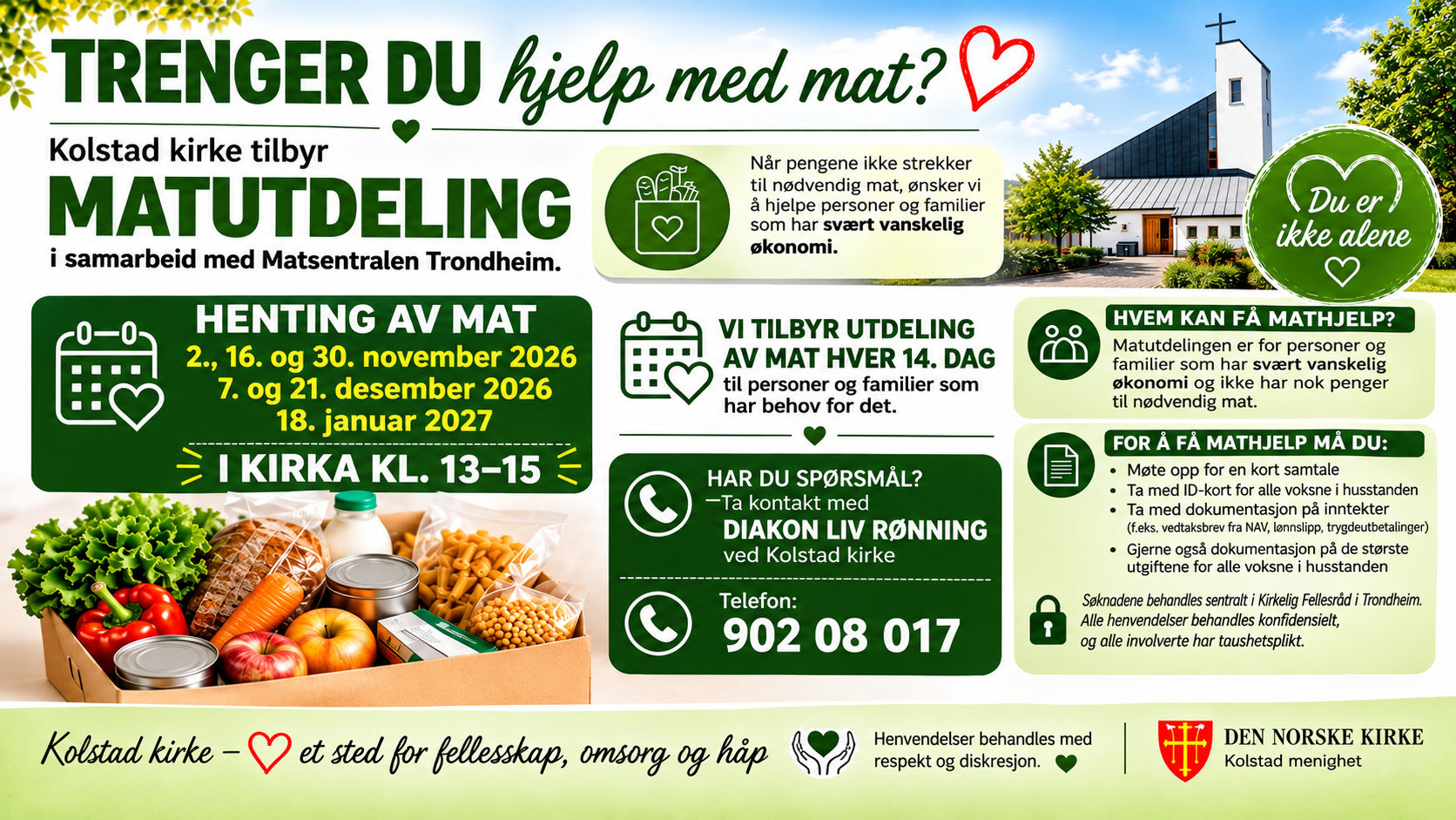 Matutdeling - Kolstad kirke
