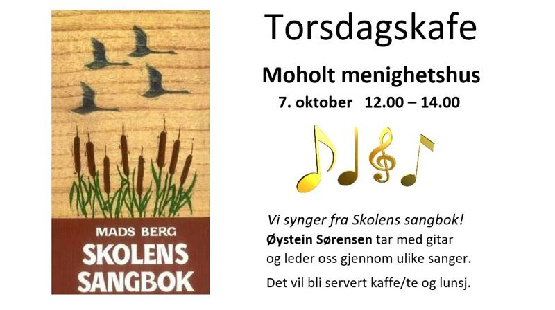 Torsdagskafe med Skolens sangbok 7. okt