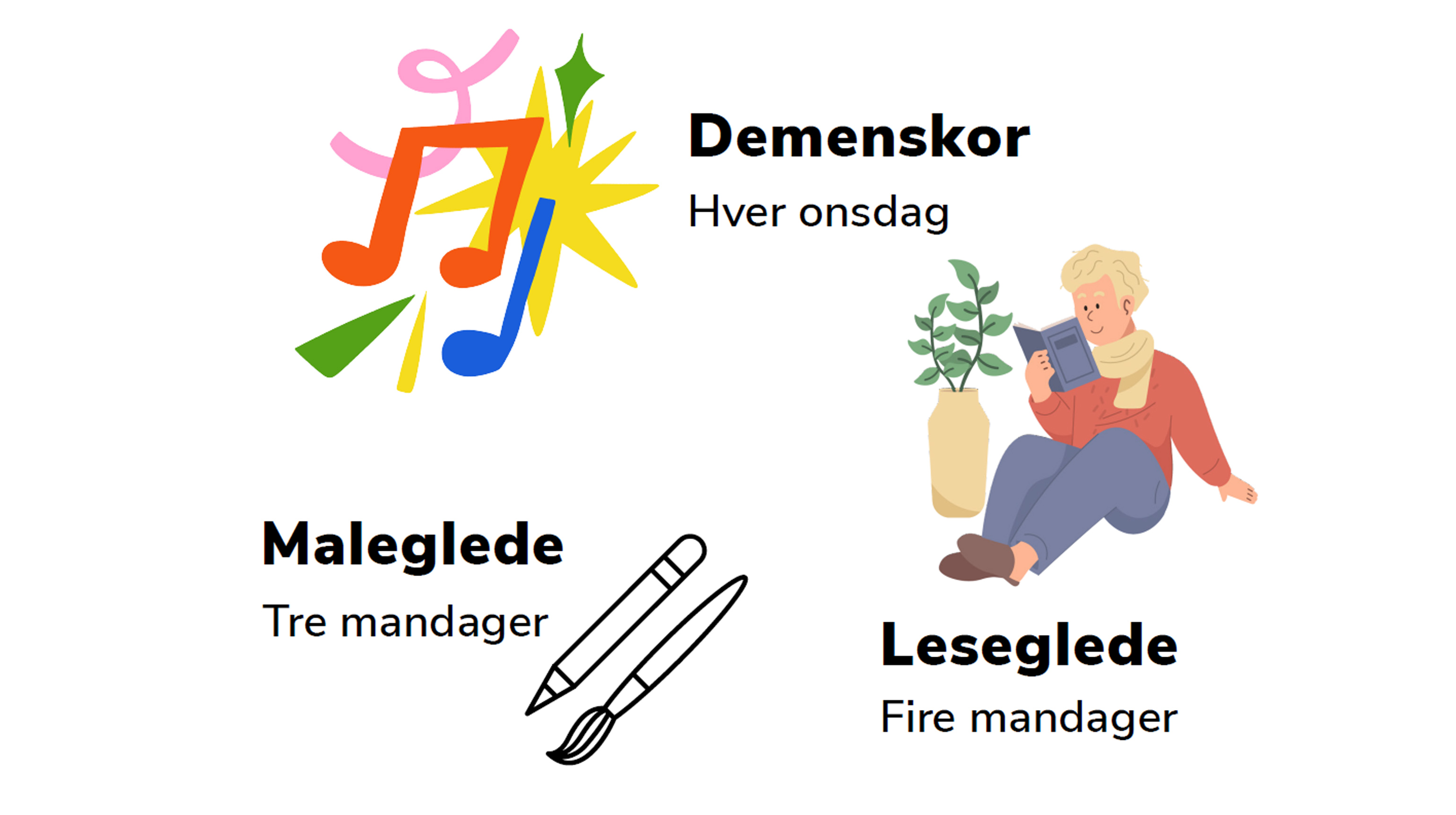 Aktiviteter høsten 2026 for deg som har demens