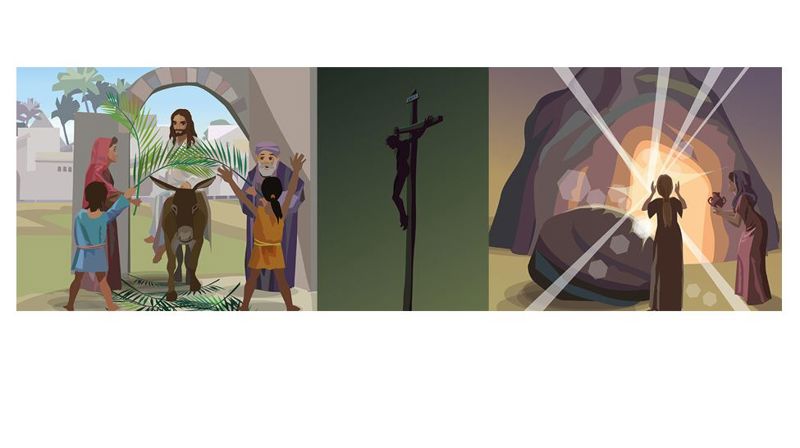 Påskequiz og fortellinger fra Bibelen