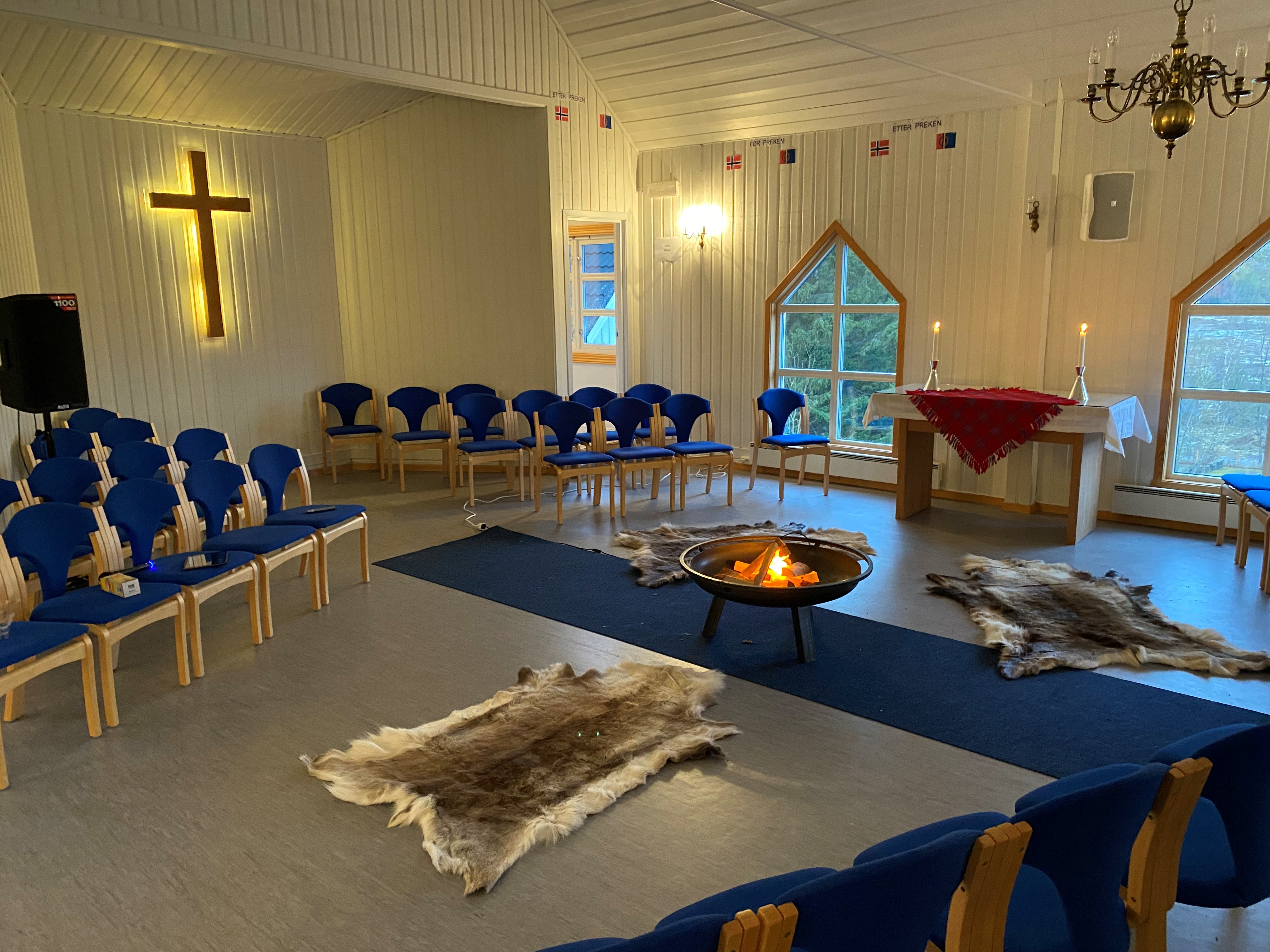 Drag og Helland kirke 6.februar. Foto Rolf Steffensen