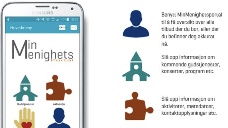 Lat ned app-en vår "MinMenighetsportal"