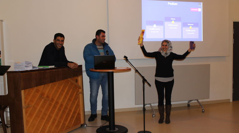 Quiz på språkkafeen