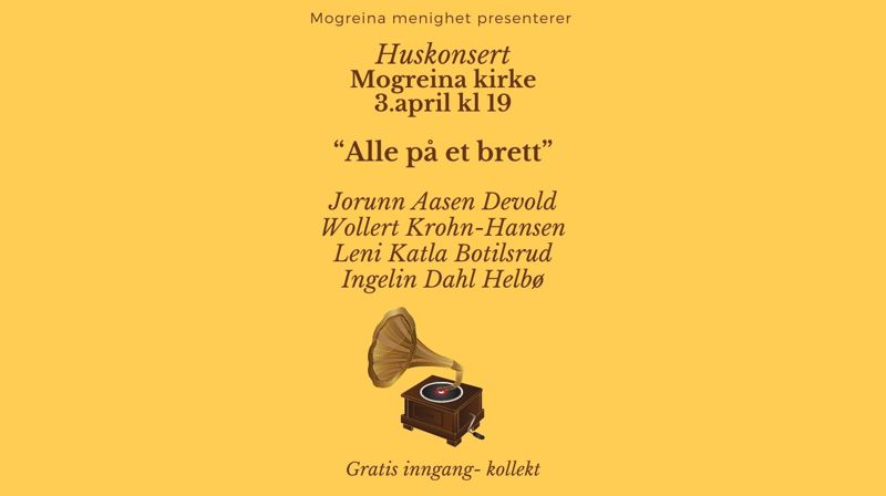 Huskonsert - alle på et brett