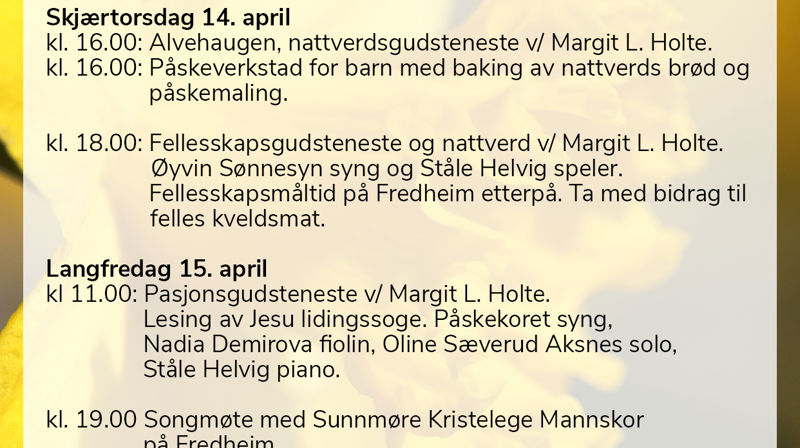 Påska i Ulstein kyrkje