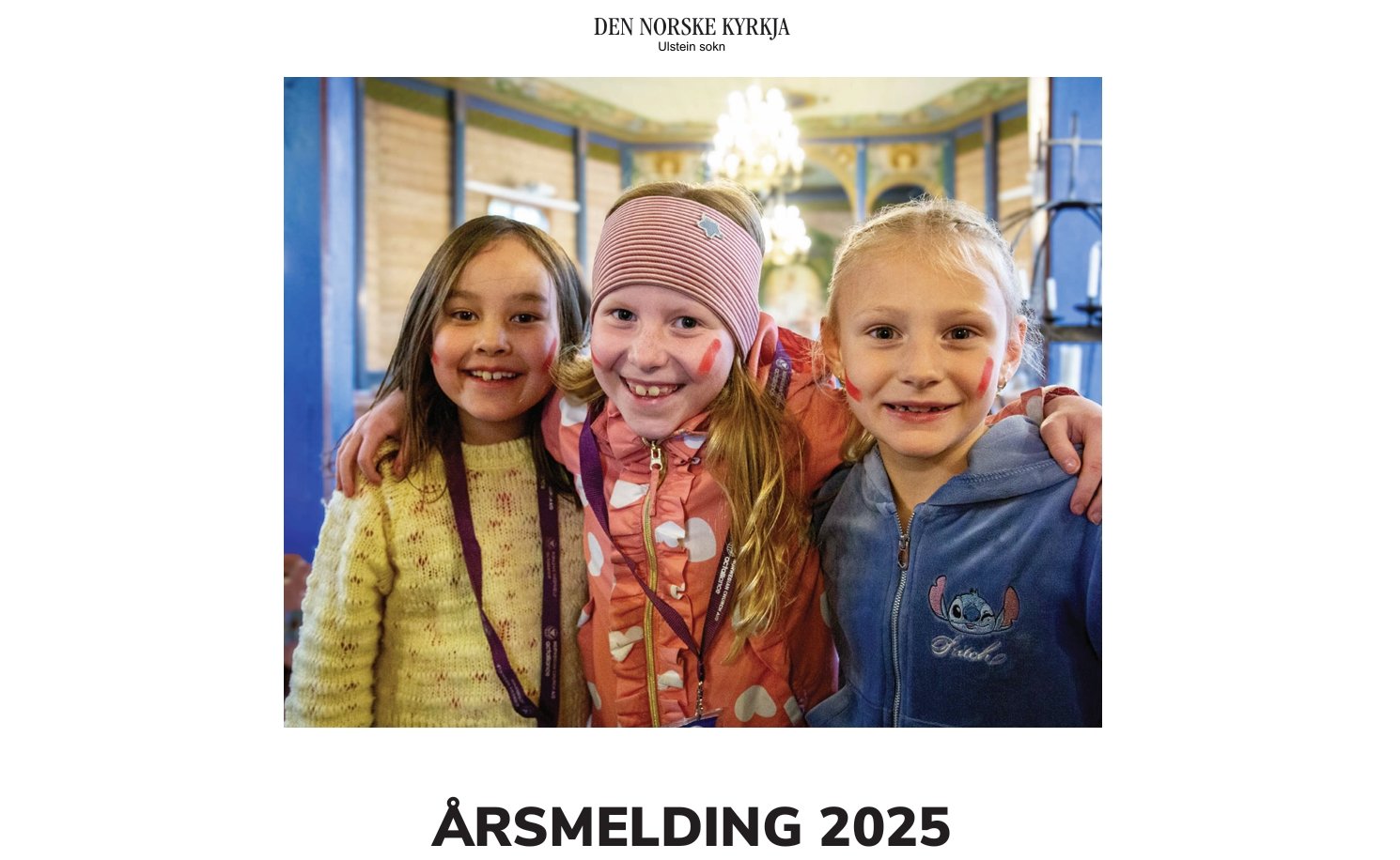 Årsmelding Ulstein sokn 2025