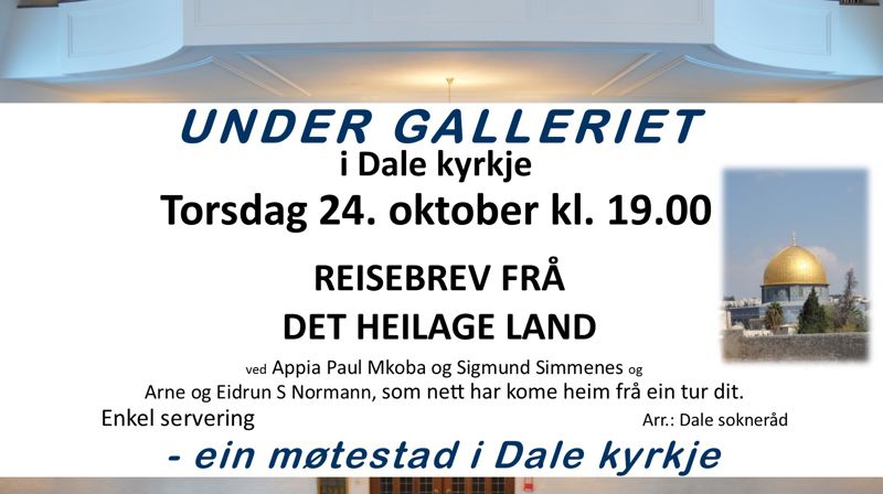 Under galleriet i Dale kyrkje