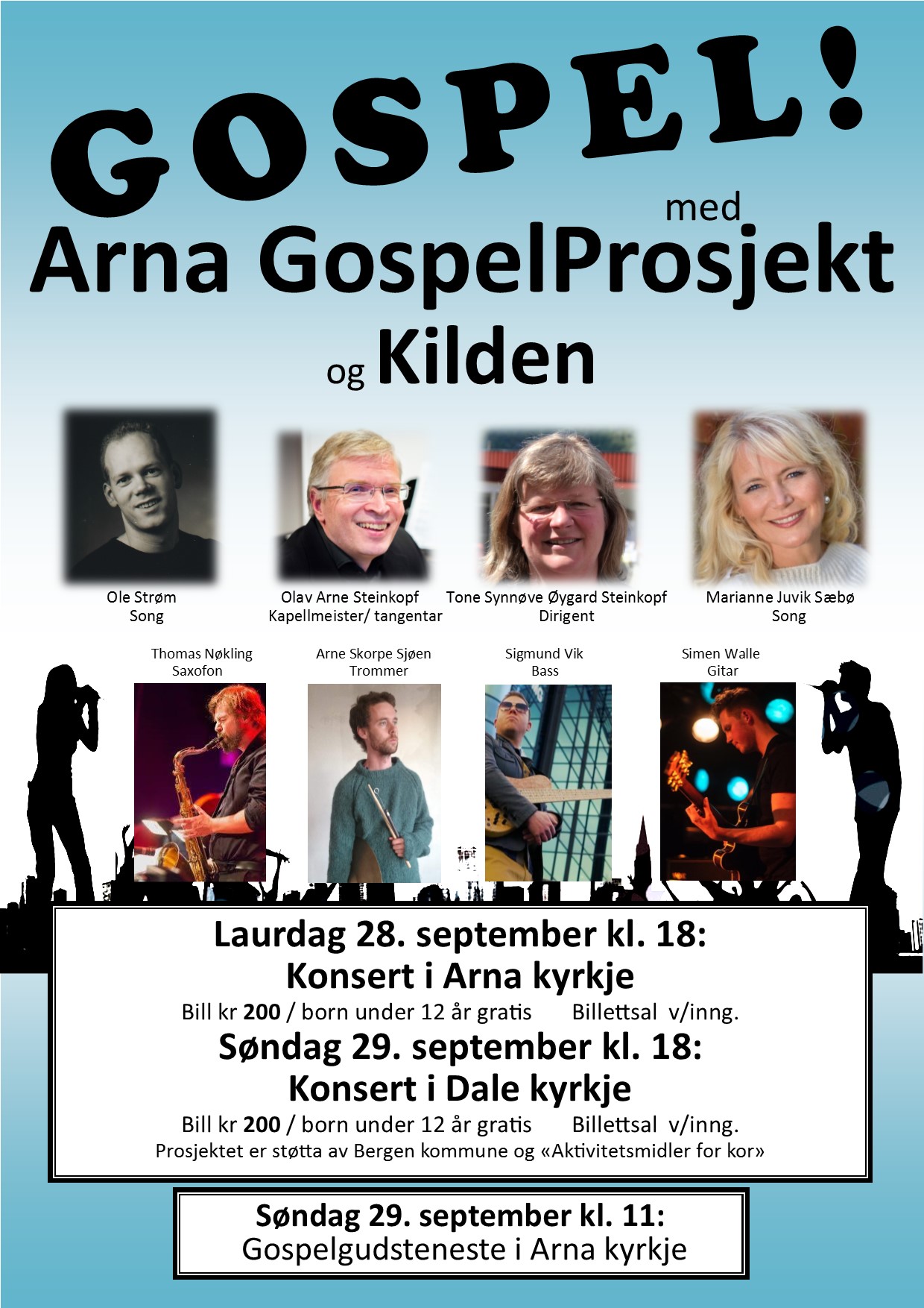 Gospelkonsert i Dale kyrkje