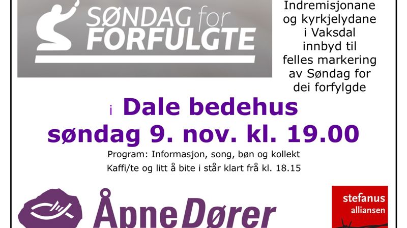 Søndag for dei forfylgde