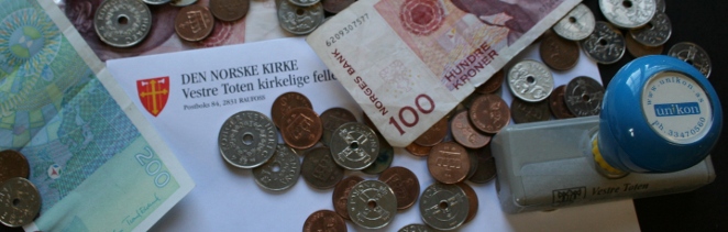 Kostnader ved leie og bruk av kirker og kirkegårder i Vestre Toten