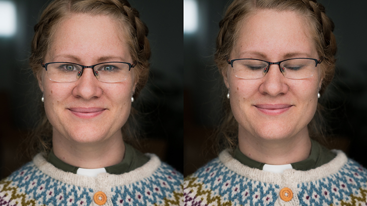 Diakon Karin brenner for sorgarbeid. (Foto: Knut Røthe)