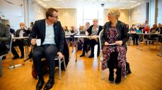 Kirkerådsleder Kristin Gunleiksrud Raaum oppfordrer foresatte som ønsker informasjon til å melde fra om det. Her fotografert sammen med statsråd Kjell Ingolf Ropstad under Kirkemøtet i Trondheim 2020. Foto: Ole Martin Wold