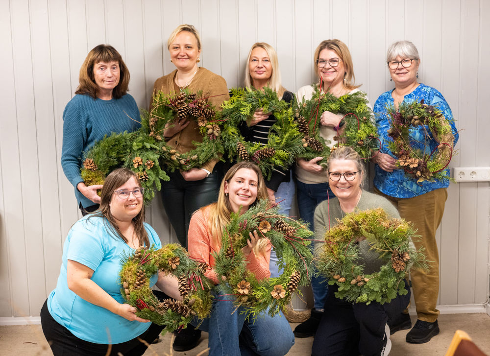 Ekstra fint med kranser med personlig preg.