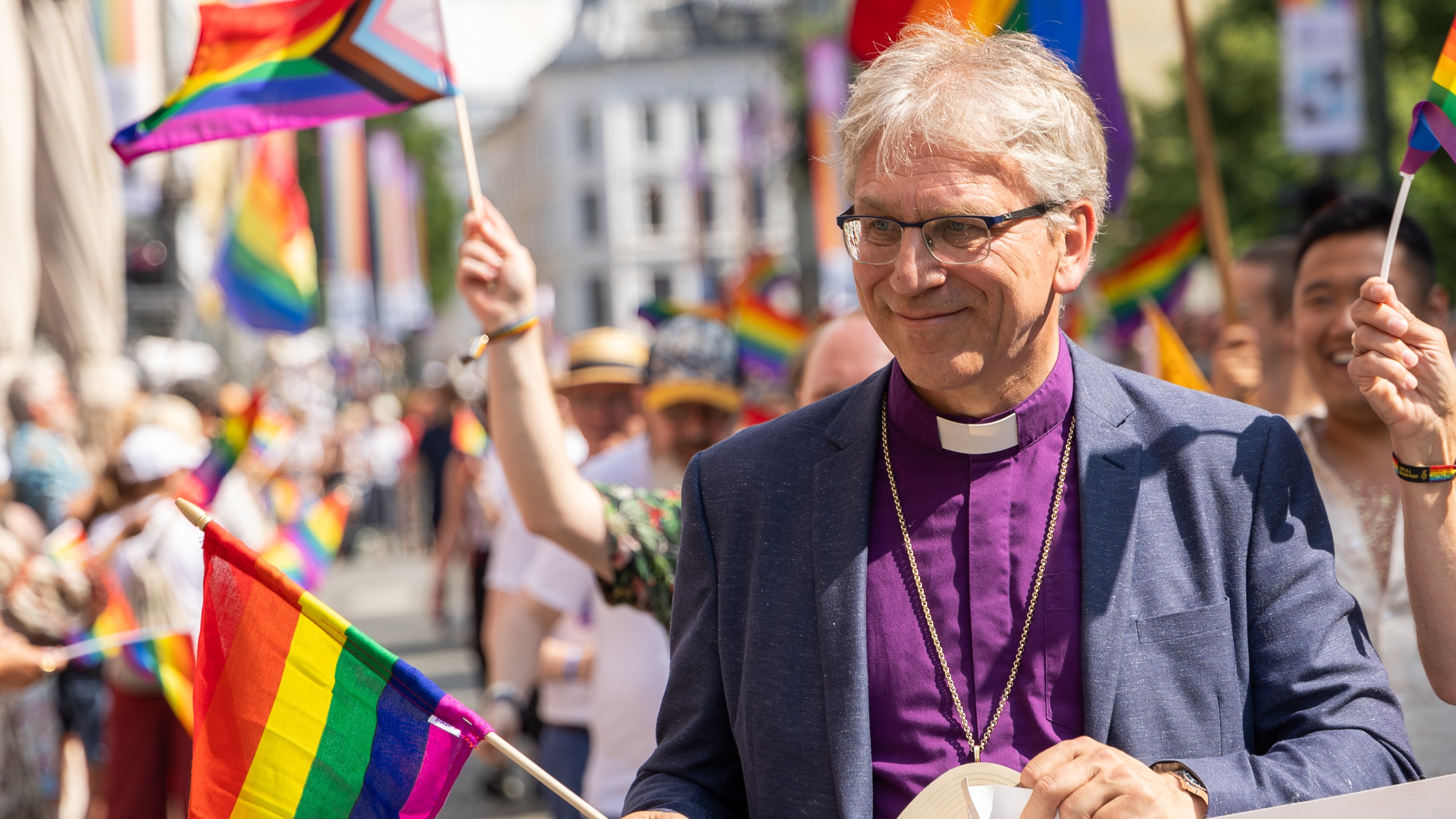 Preses Olav Fykse Tveit er uroa for den krasse tonen i den offentlege diskusjonen rundt pride i år. Foto: Den norske kyrkja. 