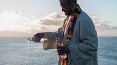 Miljøgudstjeneste på Knivskjellodden i forbindelse med Klimapilegrim 2015. Foto: Kirkerådet