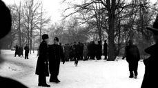 Nidarosdomen stenges i forbindelse med Statsakten på Akershus (1942). (Foto: Svein Andreassen/Trondheim byarkiv)
