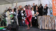 Åpningsgudstjenesten på generalforsamlingen i Windhoek manglet ikke afrikanske rytmer.