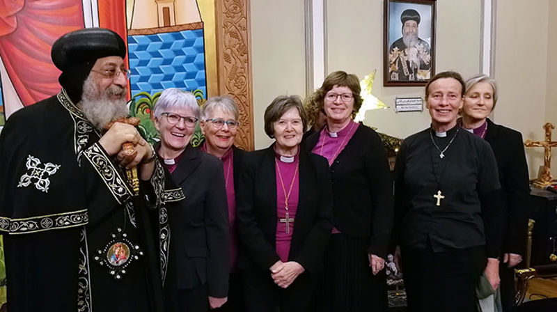 Under Egypt-reisen 14.-20. januar møtte biskopene i Den norske kirke Tawadros II, overhodet for Den koptiske kirke. Foto: Stein Reinertsen