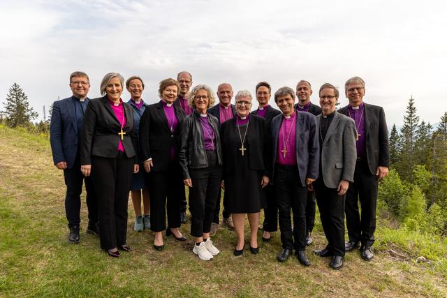 Biskopene i Den norske kirke samles til Bispemøte i februar 2024.
