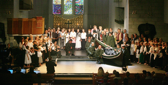 Fra "Herr Petters lovsang" i Bodø Domkirke (Foto: Bjørn Erik Olsen).