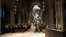 Kyrkjemøtet startar tradisjonen tru med ei gudsteneste i Nidarosdomen. Foto: Kyrkjerådet