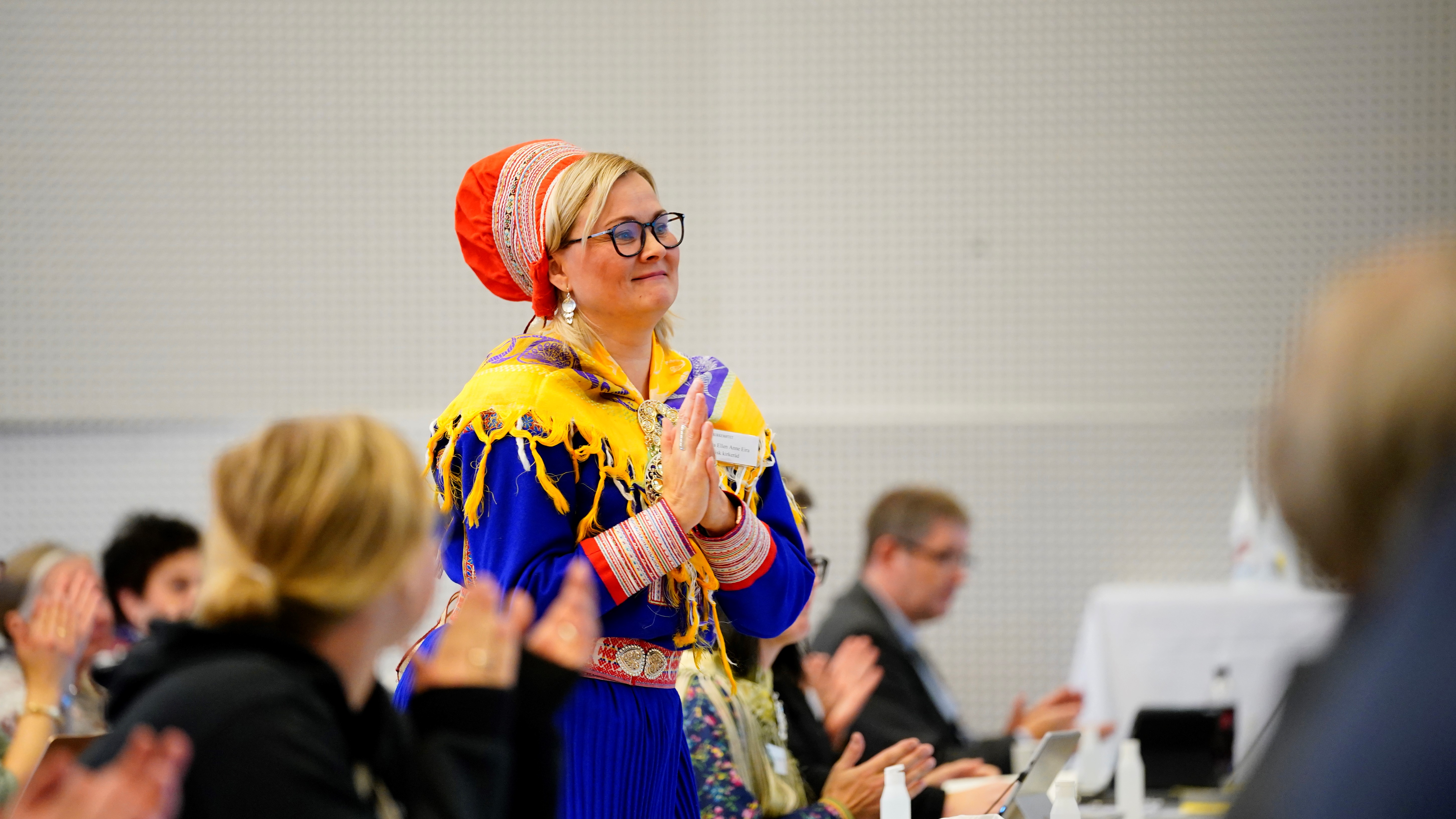 Sara Ellen Anne Eira er leder av Samisk kirkeråd. Foto: Ole Martin Wold