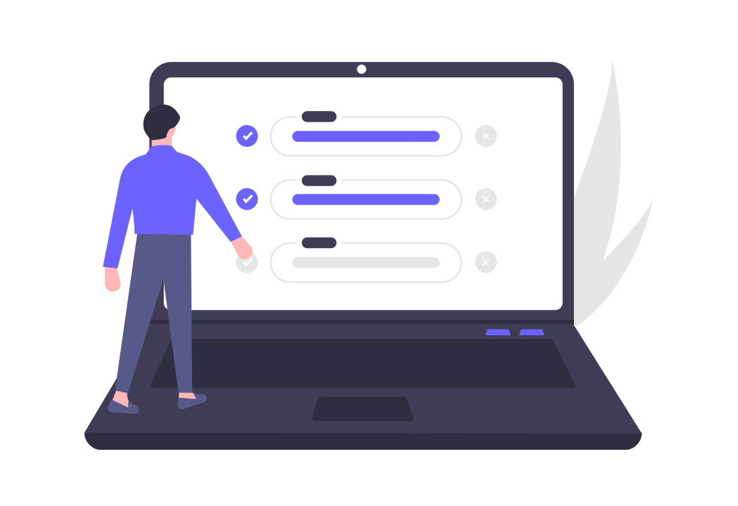 Du kan stemme frå mobilen i valet neste haust. (Ill. Undraw)