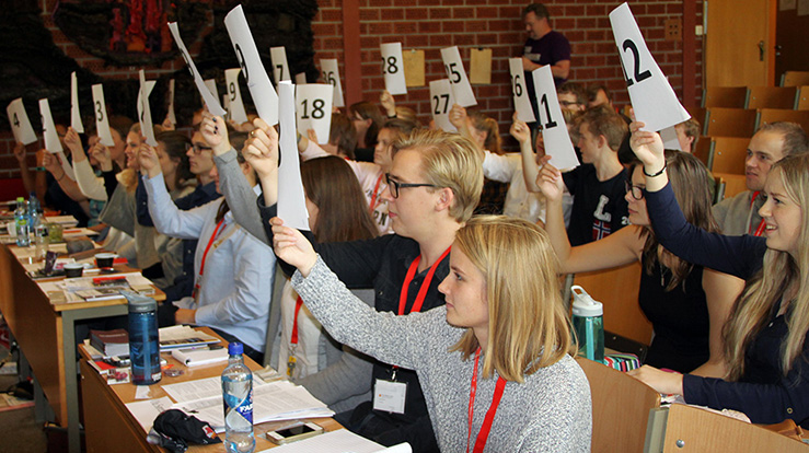 Det stemmes på Ungdommens kirkemøte.