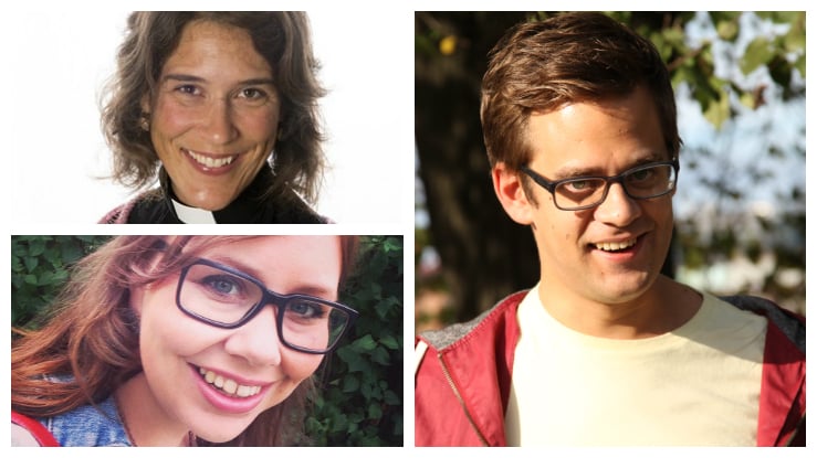 Pernille Astrup, Marianne H. Brekken og Petter Normann Dille. Foto: Privat, Sjømannskirken og kirken.no