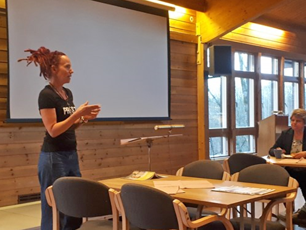 Fagerborg-prest Sunniva Gylver var en av de som inspirerte på misjonskvelden i Vestre Aker menighetshus. (Foto: Knut Hallen/Kirkerådet) 